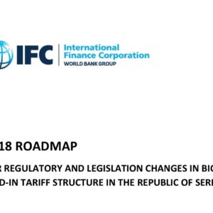 Izrađena studija „Development of the Roadmap for Regulatory & Legislation Changes in Biogas Feed-in Tariff Structure”.
