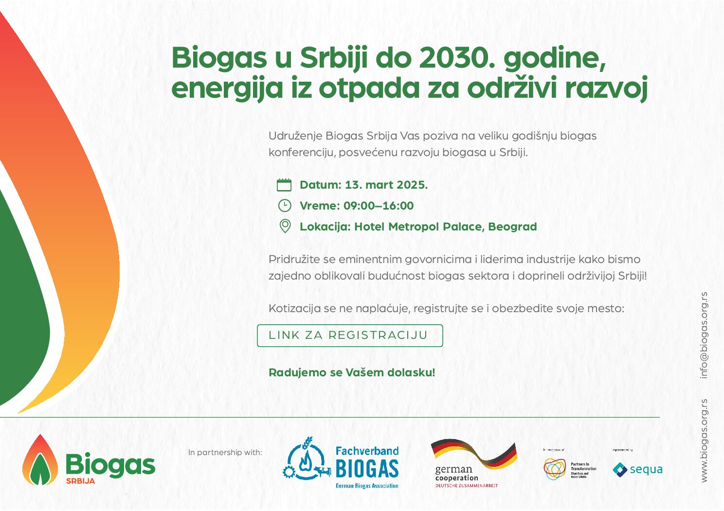 Najava velike godišnje konferencije Udruženja Biogas Srbija