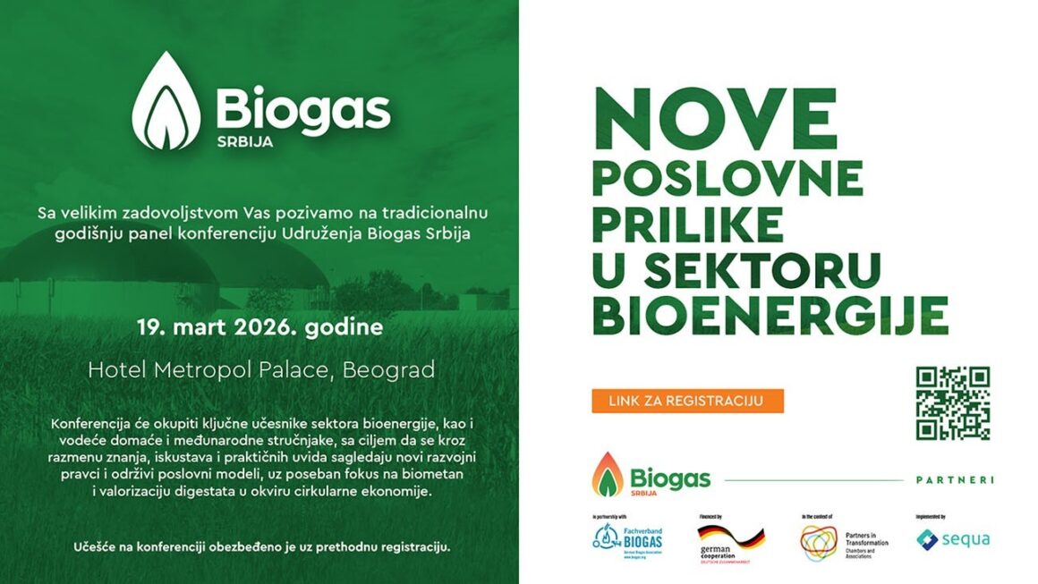 Pozivnica SRB Final Najava godišnje konferencije Udruženja Biogas Srbija – „Nove poslovne prilike u sektoru bioenergije“